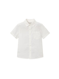 Camisa m/curta linho Branco (Branco)  para Menino - Mayoral