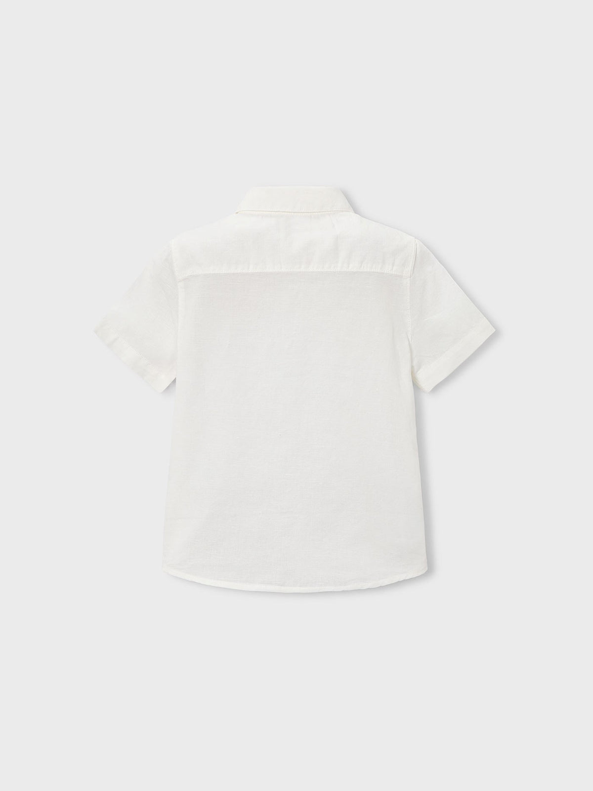 Camisa m/curta linho Branco (Branco)  para Menino - Mayoral