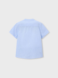 Camisa m/ curta linho Celeste (Celeste)  para Menino - Mayoral