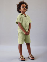 Camisa m/c bambula Bambu (Verde Alface)  para Menino - Mayoral