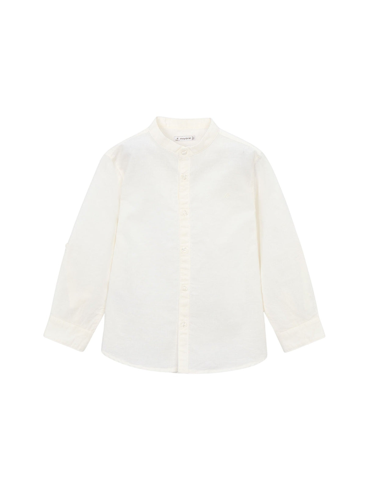 Camisa m/comp. gola padre lin Nata (Creme / Pérola)  para Menino - Mayoral