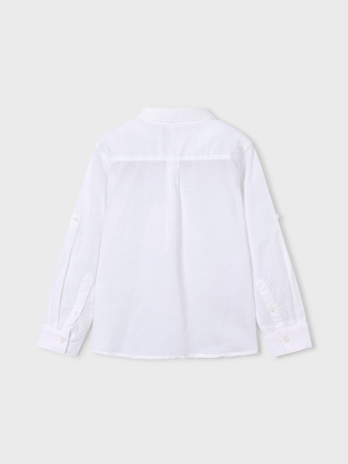 Camisa m/comp.linho Branco (Branco)  para Menino - Mayoral