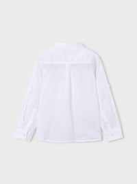 Camisa m/comp.linho Branco (Branco)  para Menino - Mayoral