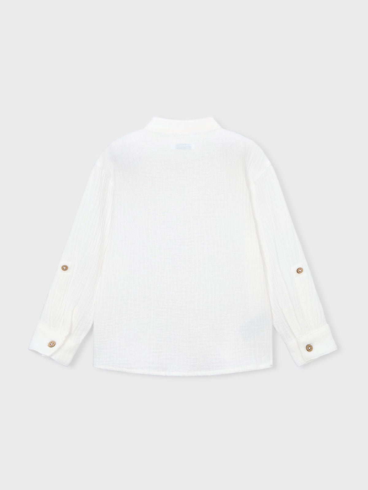 Camisa m/comp. bambula Nata (Creme / Pérola)  para Menino - Mayoral