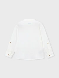 Camisa m/comp. bambula Nata (Creme / Pérola)  para Menino - Mayoral