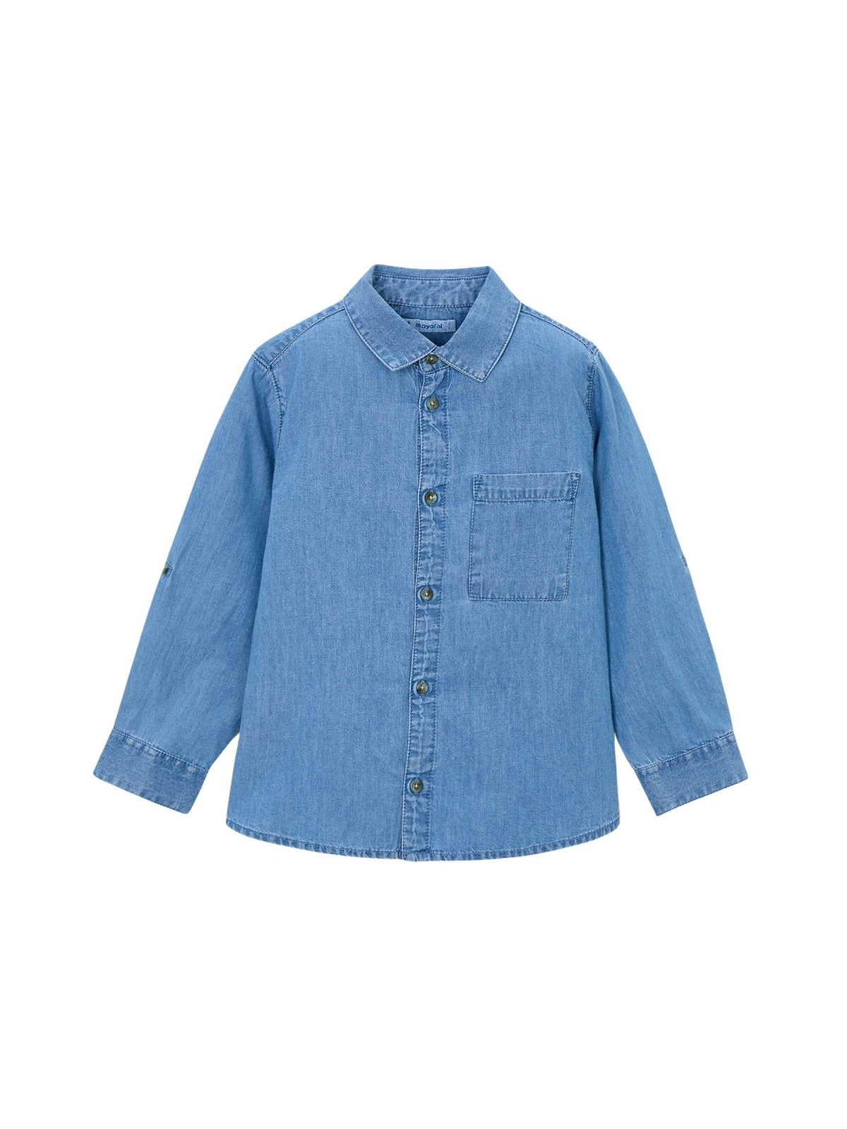 Camisa m/comp. denim Base (Ganga)  para Menino - Mayoral
