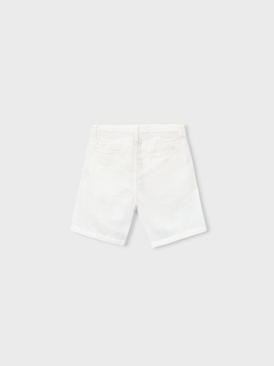 Bermuda linho relaxed Nata (Creme / Pérola)  para Menino - Mayoral