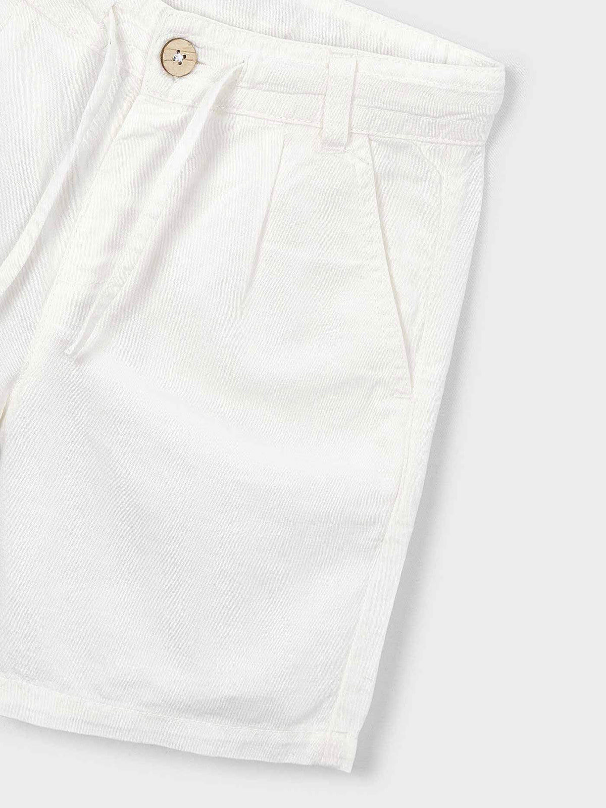 Bermuda linho relaxed Nata (Creme / Pérola)  para Menino - Mayoral