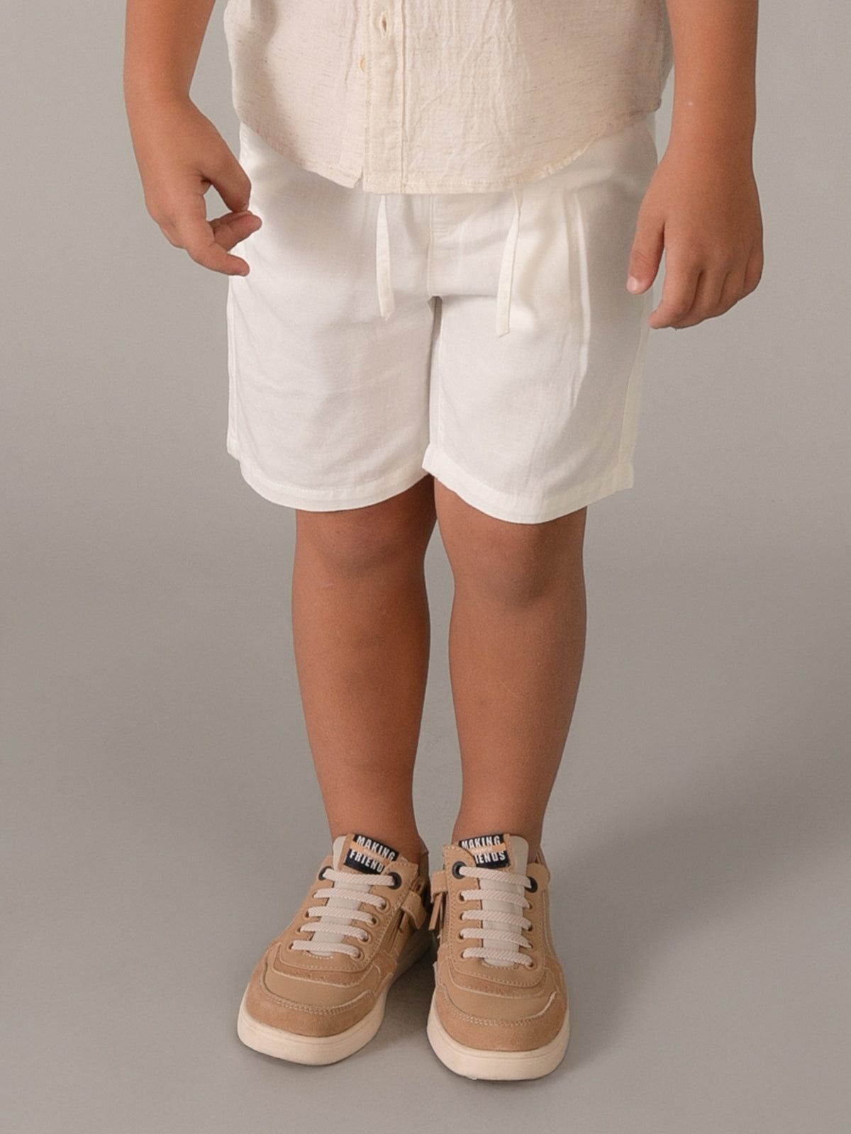 Bermuda linho relaxed Nata (Creme / Pérola)  para Menino - Mayoral