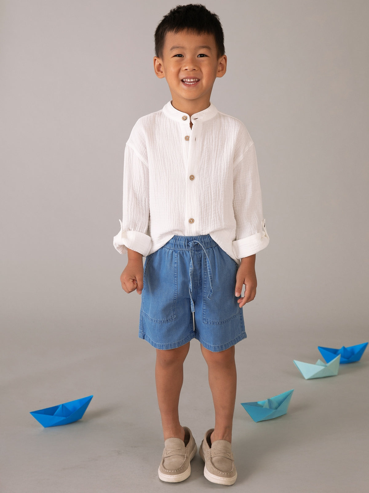 Bermuda denim fluida Base (Ganga)  para Menino - Mayoral