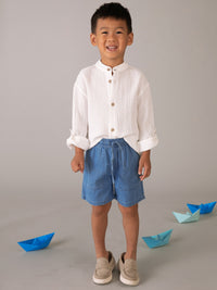Bermuda denim fluida Base (Ganga)  para Menino - Mayoral