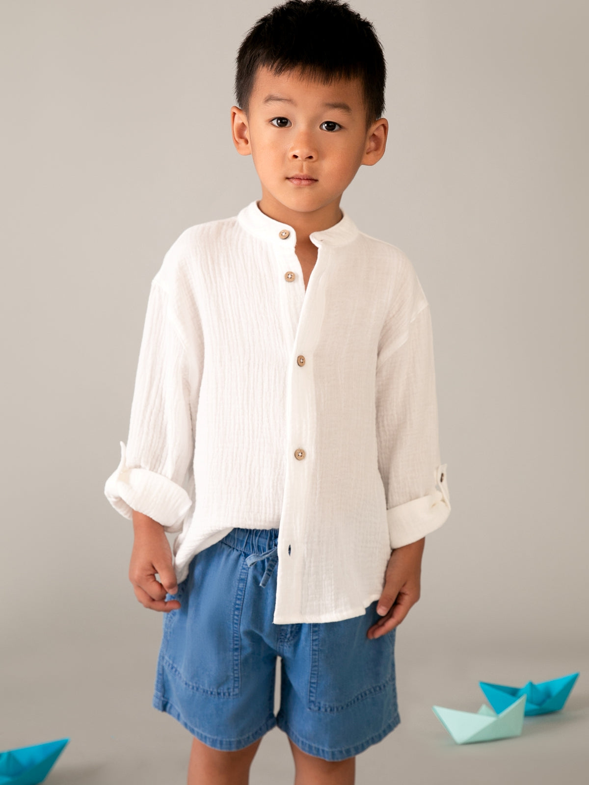 Bermuda denim fluida Base (Ganga)  para Menino - Mayoral