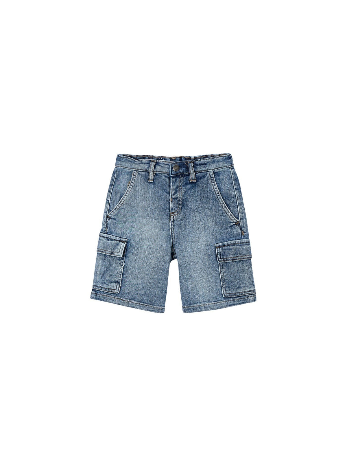 Bermuda jeans super cargo Claro (Ganga c/ Lavagem)  para Menino - Mayoral