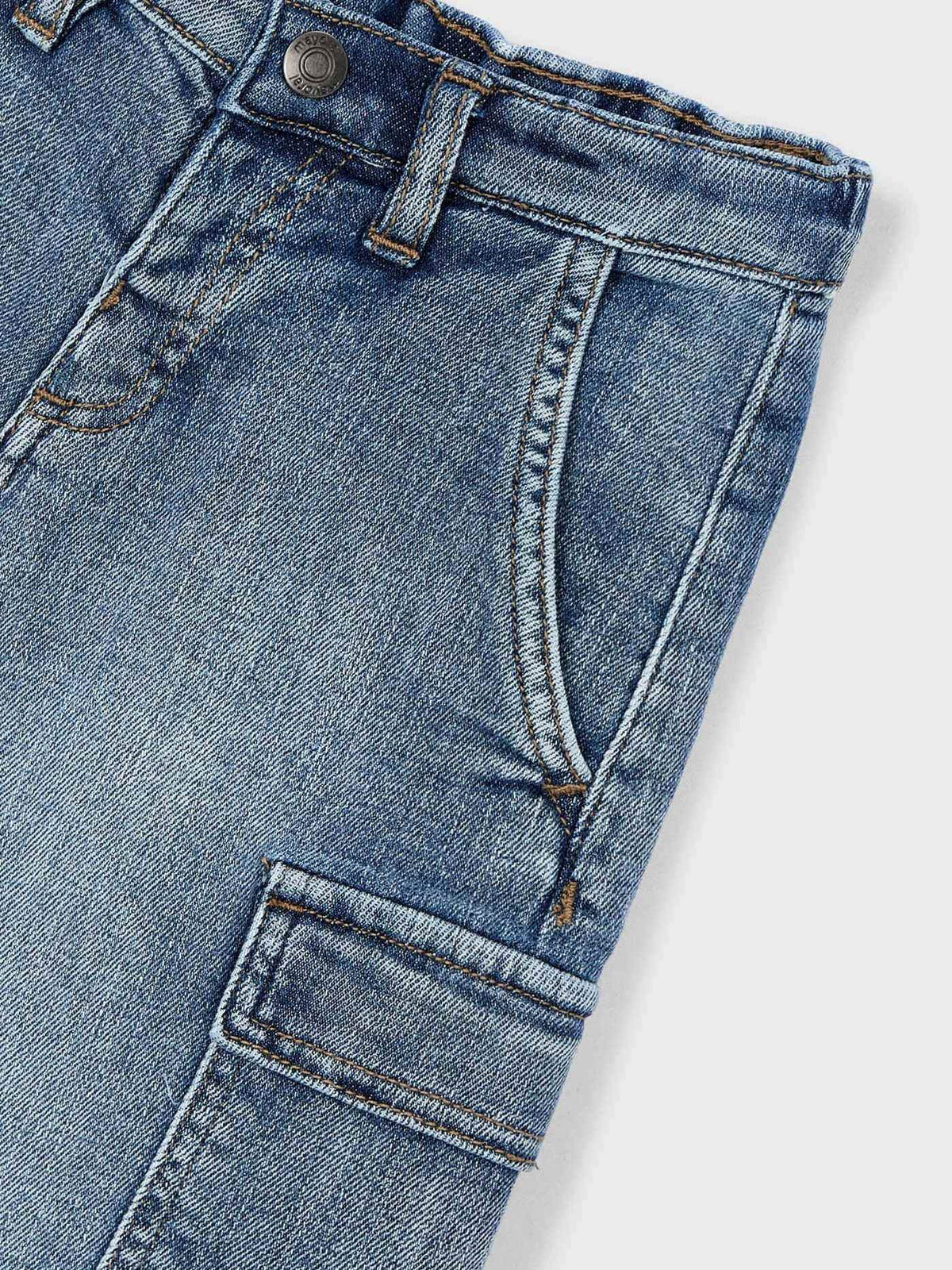 Bermuda jeans super cargo Claro (Ganga c/ Lavagem)  para Menino - Mayoral