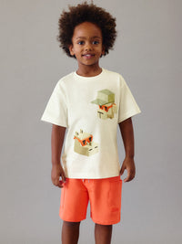 Bermuda mix and match Laranja (Laranja)  para Menino - Mayoral