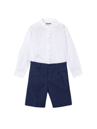 Conj. bermuda linho suiting. Atlantico (Azul)  para Menino - Mayoral