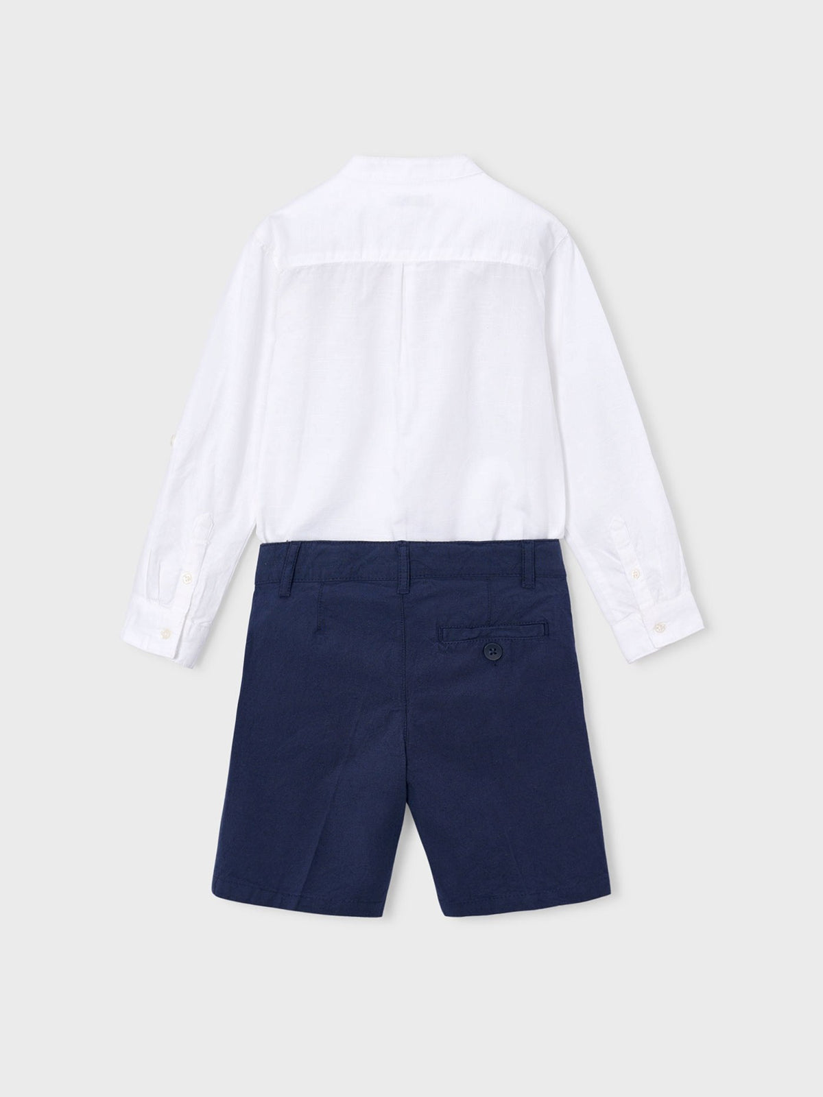 Conj. bermuda linho suiting. Atlantico (Azul)  para Menino - Mayoral
