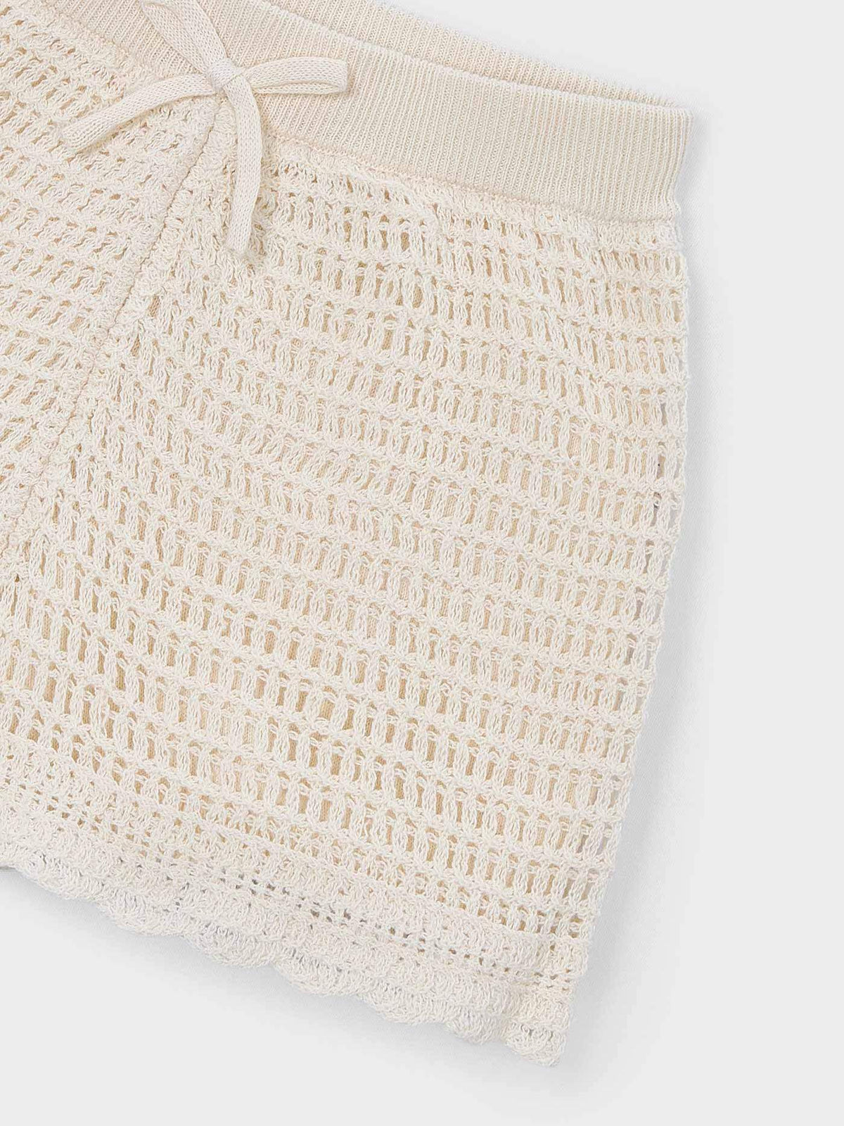 Calções tricot Grão bico (Bege)  para Menina - Mayoral