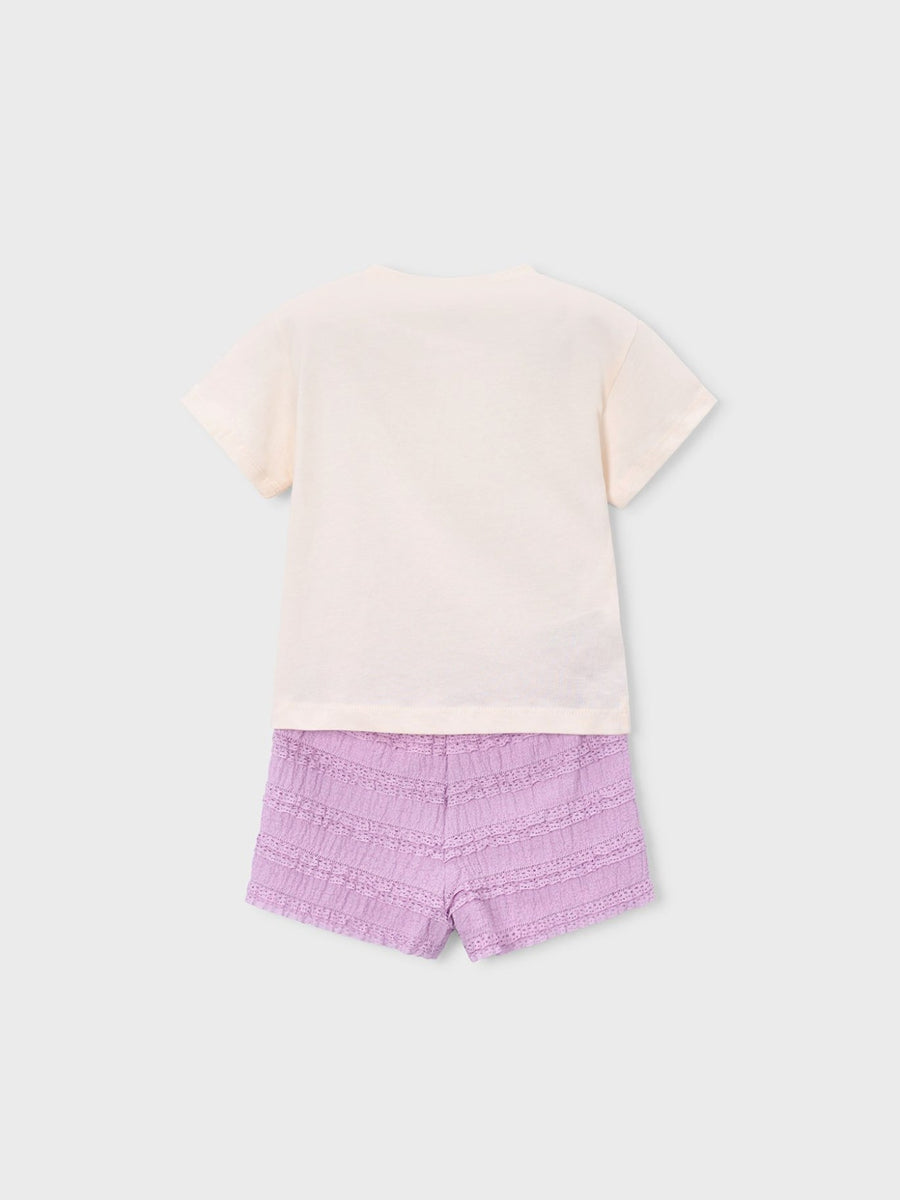 Conj. short fantasia Lilac (Lilás)  para Menina - Mayoral
