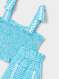 Conj. calção/top quadrados Pacífico (Turquesa)  para Menina - Mayoral