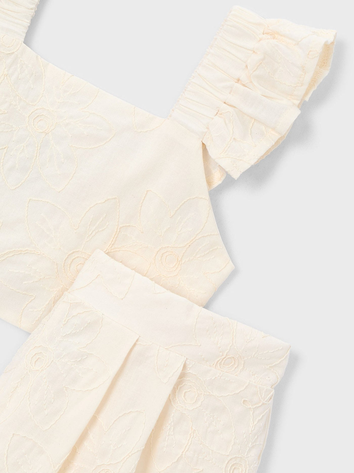 Conj. bermuda Natural (Creme / Pérola)  para Menina - Mayoral