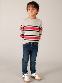 Jersey riscas Tomate (Vermelho)  para Menino - Mayoral