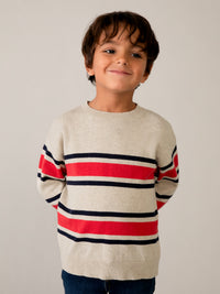 Jersey riscas Tomate (Vermelho)  para Menino - Mayoral