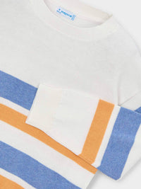 Jersey riscas Pêsego (Laranja Outono)  para Menino - Mayoral