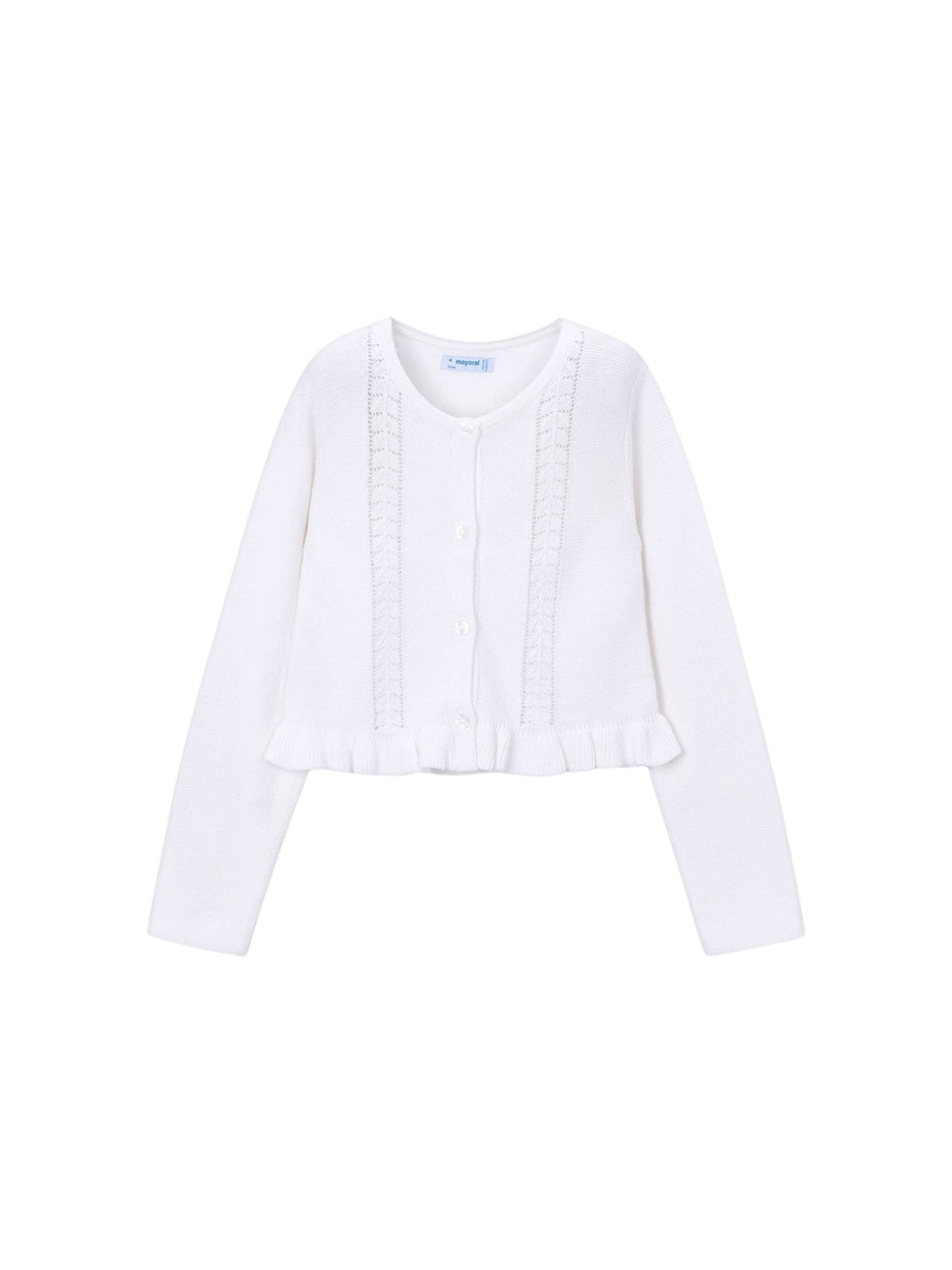 Casaco tricot estruturado Branco (Branco)  para Menina - Mayoral