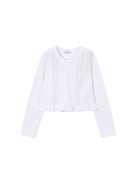Casaco tricot estruturado Branco (Branco)  para Menina - Mayoral