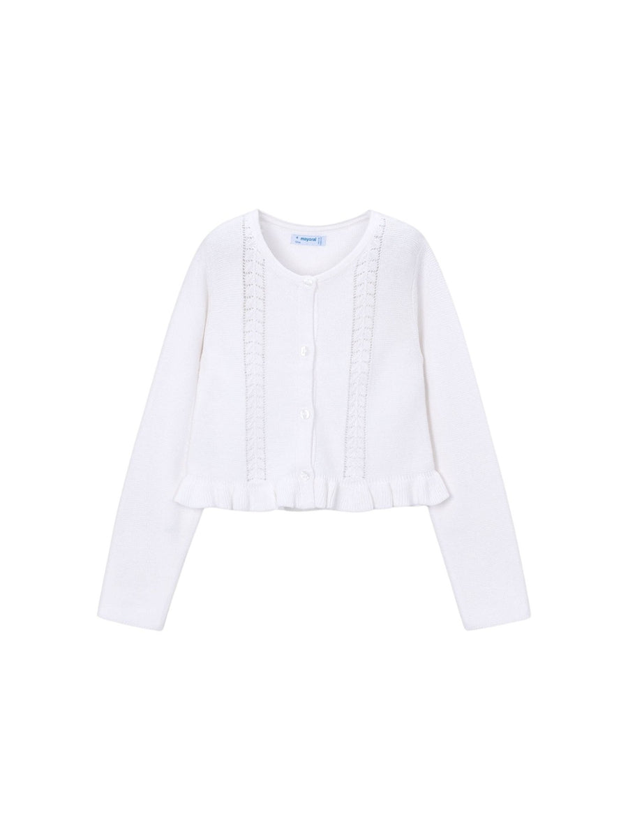 Casaco tricot estruturado Branco (Branco)  para Menina - Mayoral