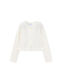 Casaco tricot estruturado Crú (Creme / Pérola)  para Menina - Mayoral