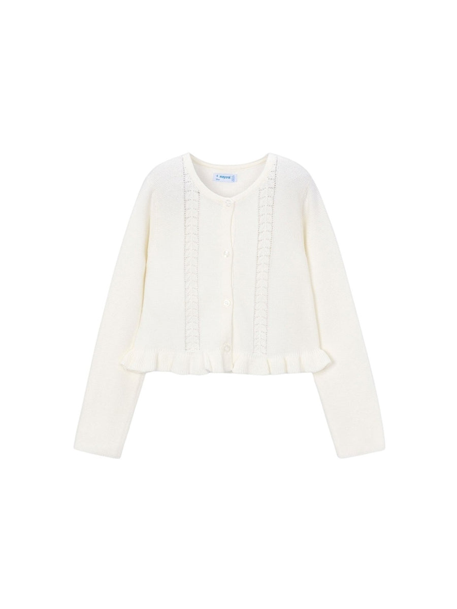 Casaco tricot estruturado Crú (Creme / Pérola)  para Menina - Mayoral