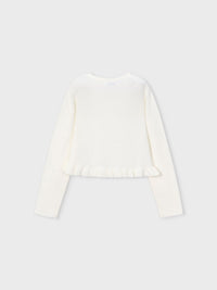Casaco tricot estruturado Crú (Creme / Pérola)  para Menina - Mayoral