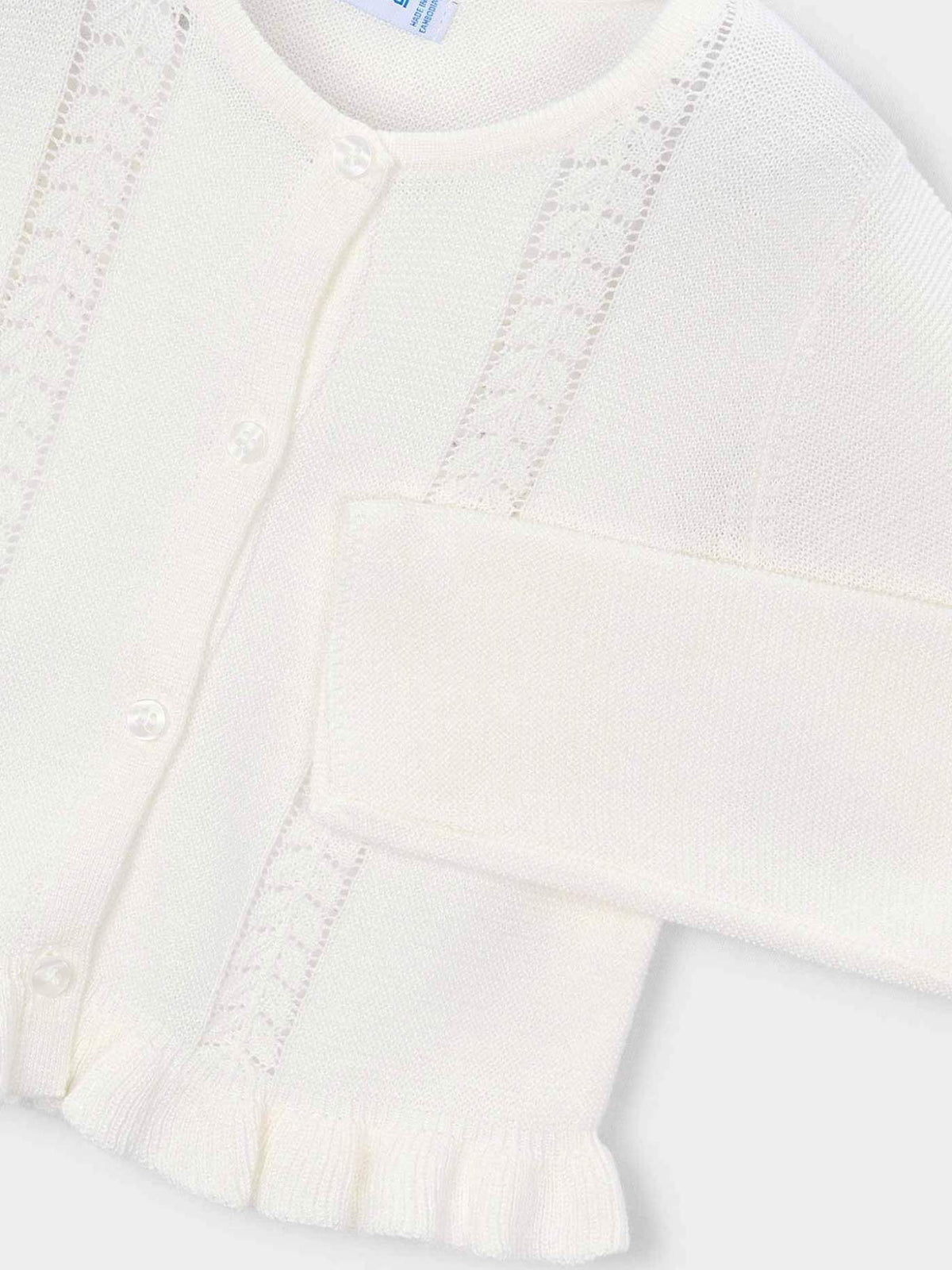 Casaco tricot estruturado Crú (Creme / Pérola)  para Menina - Mayoral