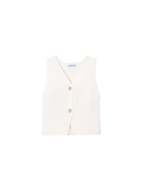 Colete tricot Osso (Creme / Pérola)  para Menina - Mayoral