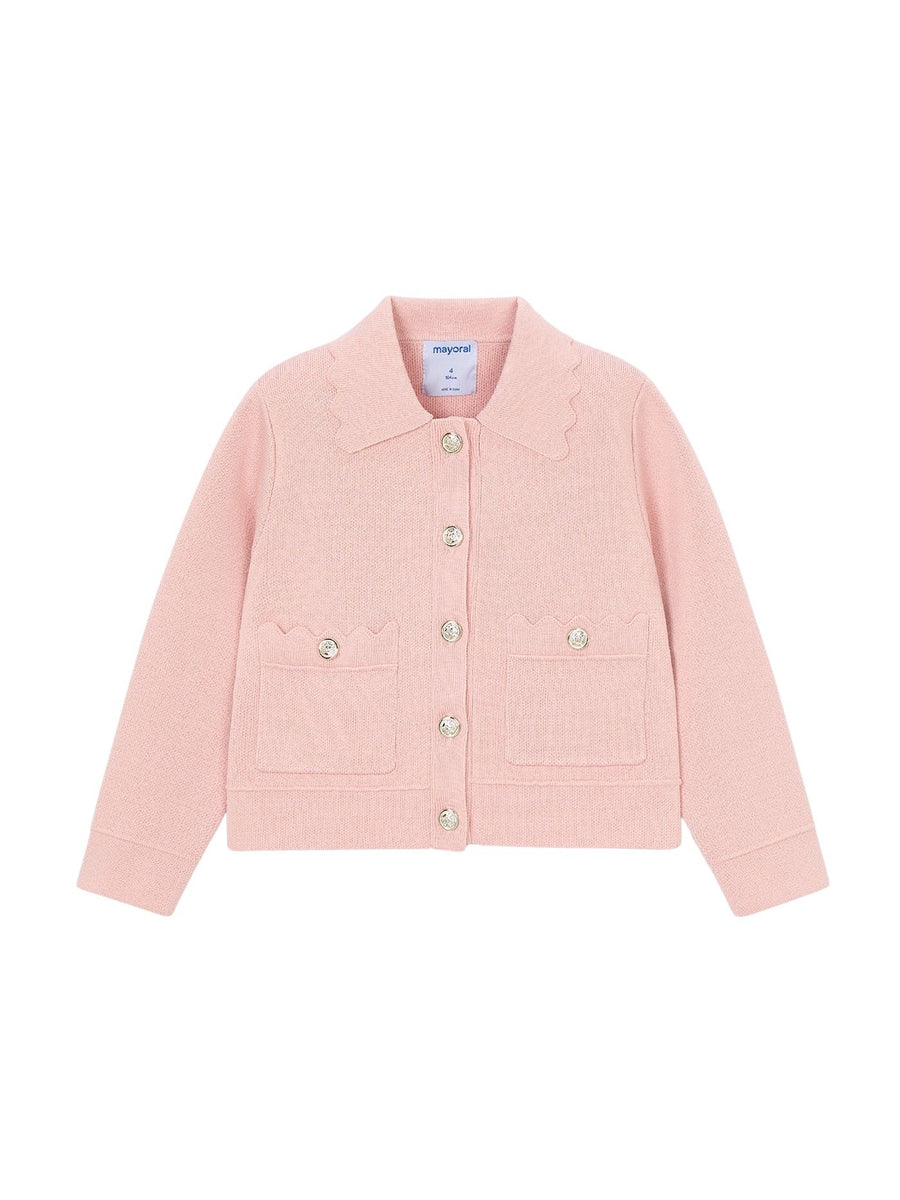 Jaqueta tricot Blossom (Rosa)  para Menina - Mayoral