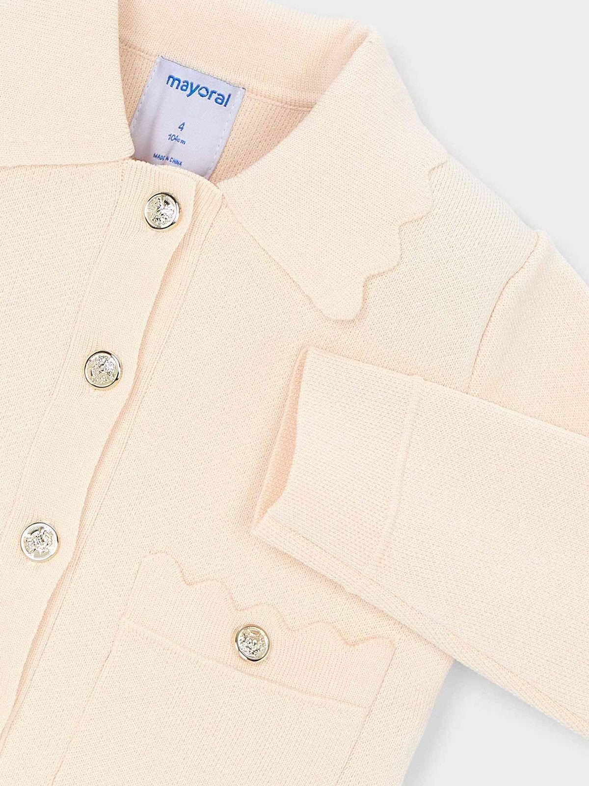 Jaqueta tricot Grão bico (Bege)  para Menina - Mayoral
