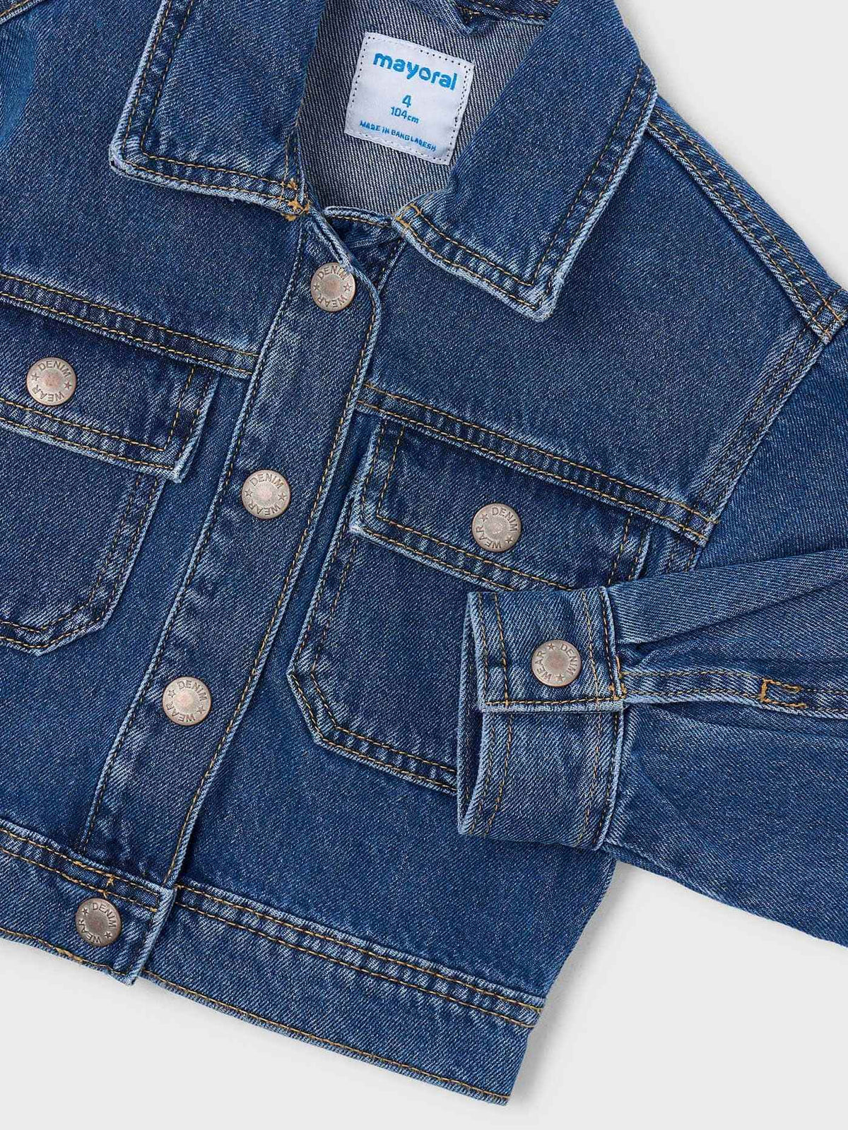 Blusão denim Escuro (Marinho)  para Menina - Mayoral
