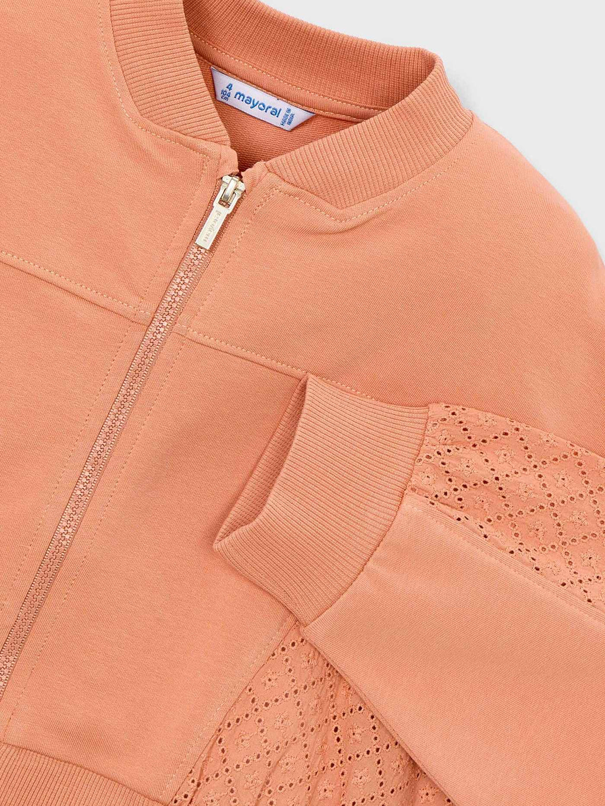 Casaco combinado Pêssego (Laranja Outono)  para Menina - Mayoral