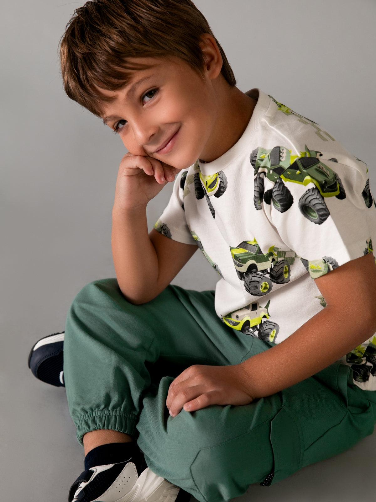 Calça combinada Verde (Verde)  para Menino - Mayoral