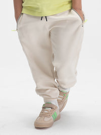 Calças jogger c/ zíper Canamo (Creme / Pérola)  para Menino - Mayoral