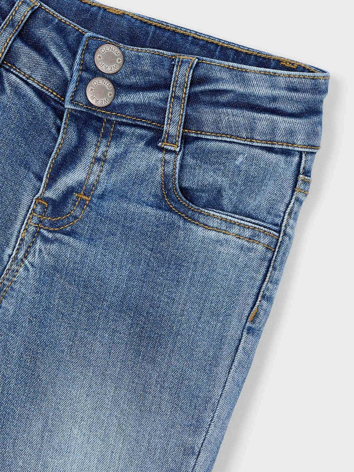 Jeans larga cintura baixa Claro (Ganga c/ Lavagem)  para Menina - Mayoral