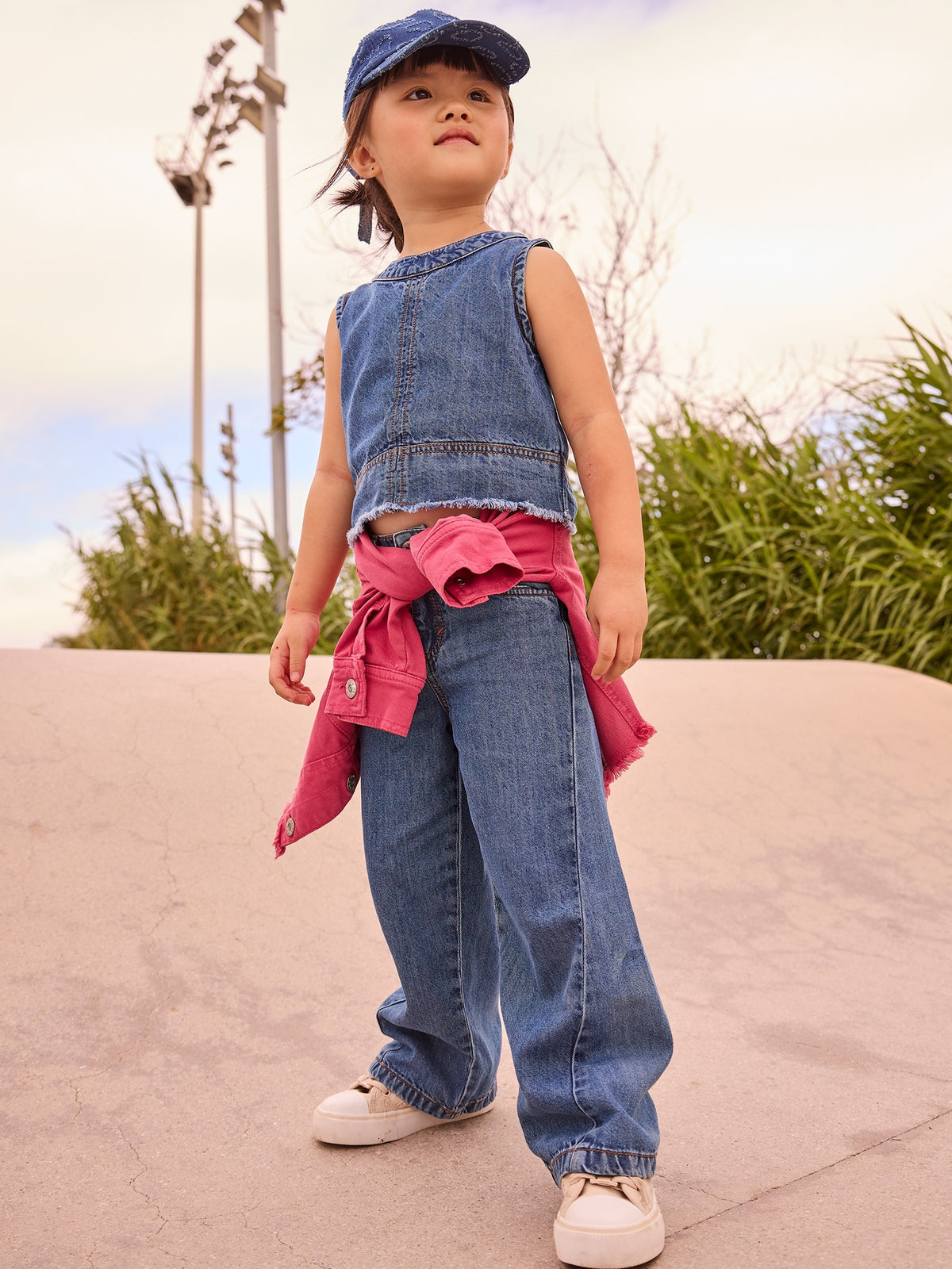 Calça denim fluida Escuro (Marinho)  para Menina - Mayoral
