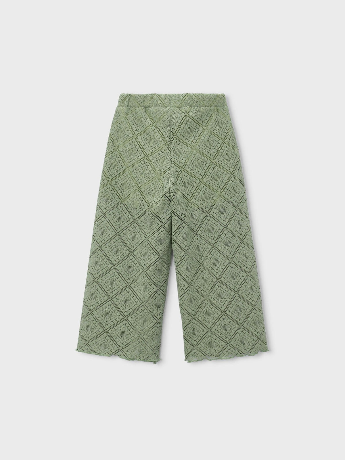 Calças largas de crochê Musgo (Verde)  para Menina - Mayoral