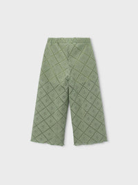 Calças largas de crochê Musgo (Verde)  para Menina - Mayoral