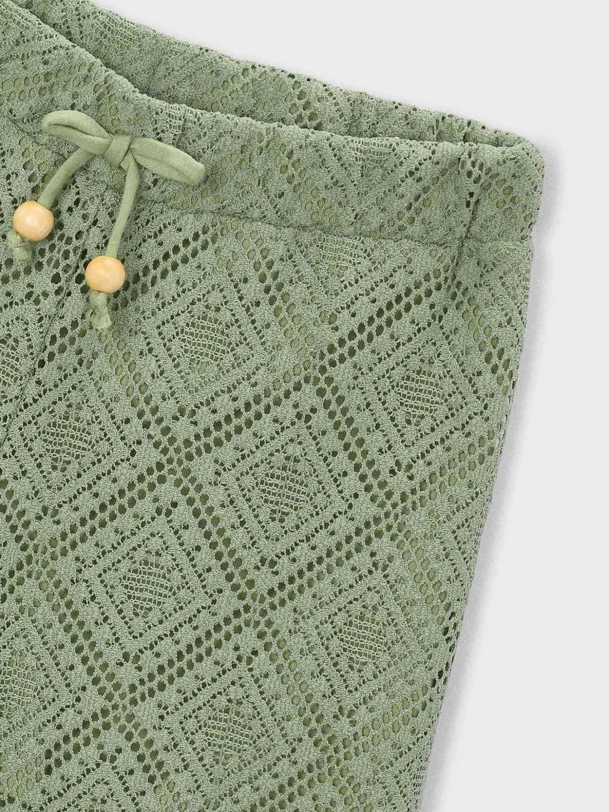 Calças largas de crochê Musgo (Verde)  para Menina - Mayoral
