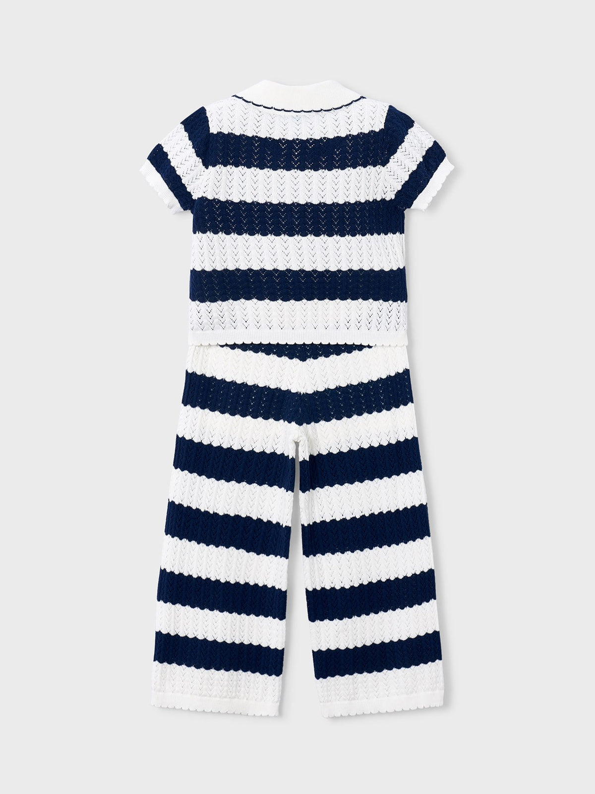 Conj. calça tricot Porcelana (Azul)  para Menina - Mayoral