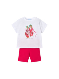 Conj. leggings de ciclismo Diospiro (Laranja Outono)  para Menina - Mayoral