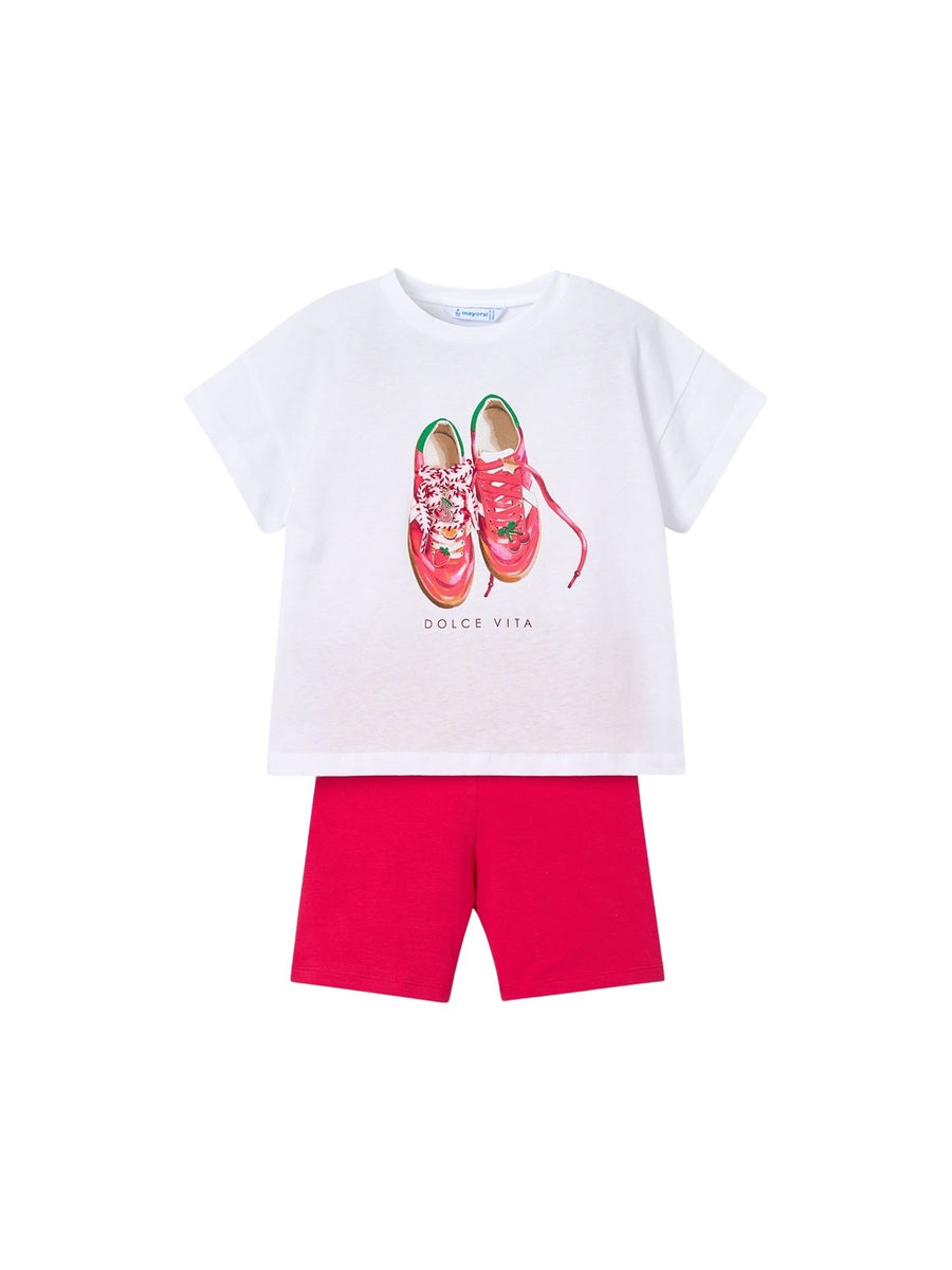 Conj. leggings de ciclismo Diospiro (Laranja Outono)  para Menina - Mayoral